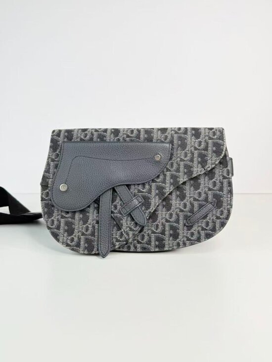 Dior Other - Christian Dior Saddle Oblique Jacquard Canvas Shoulder Crossbody Bag